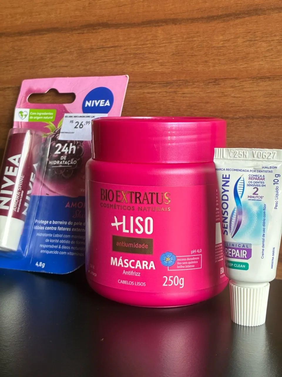 Kit máscara Bio Extratus +batom Nívea +Brinde - Foto 2