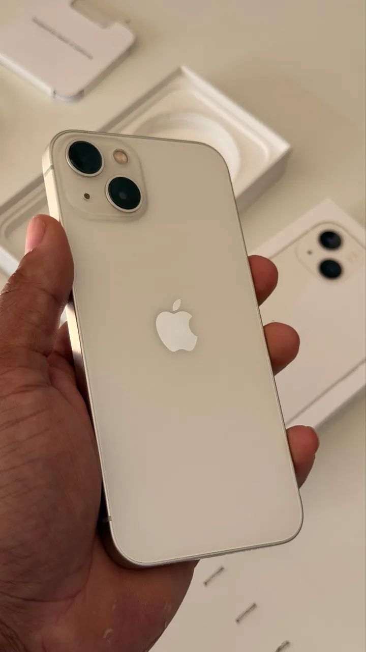 ? iPhone 13 128GB Branco 99% Bateria Original | Impecável - Foto 3