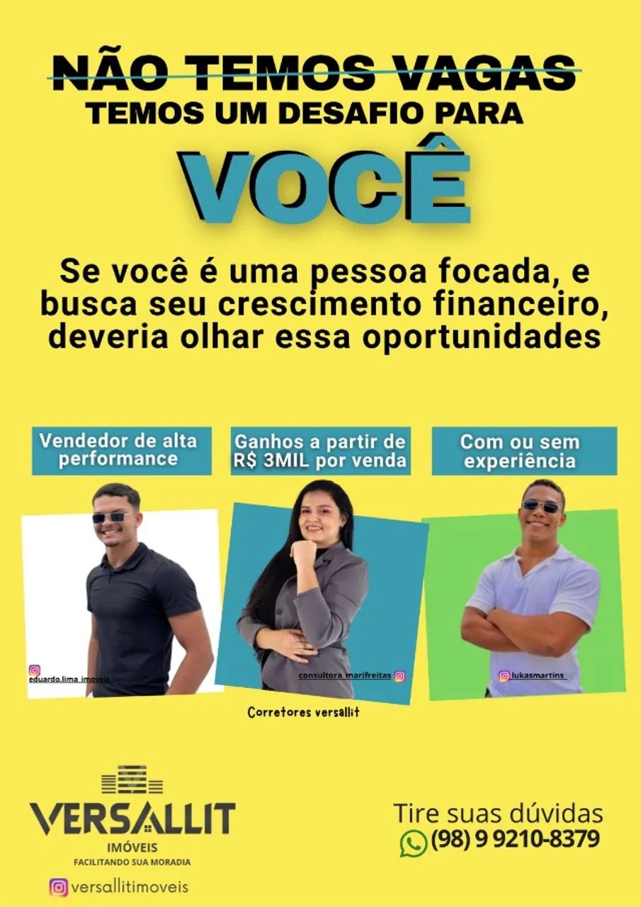 TEMOS VAGAS