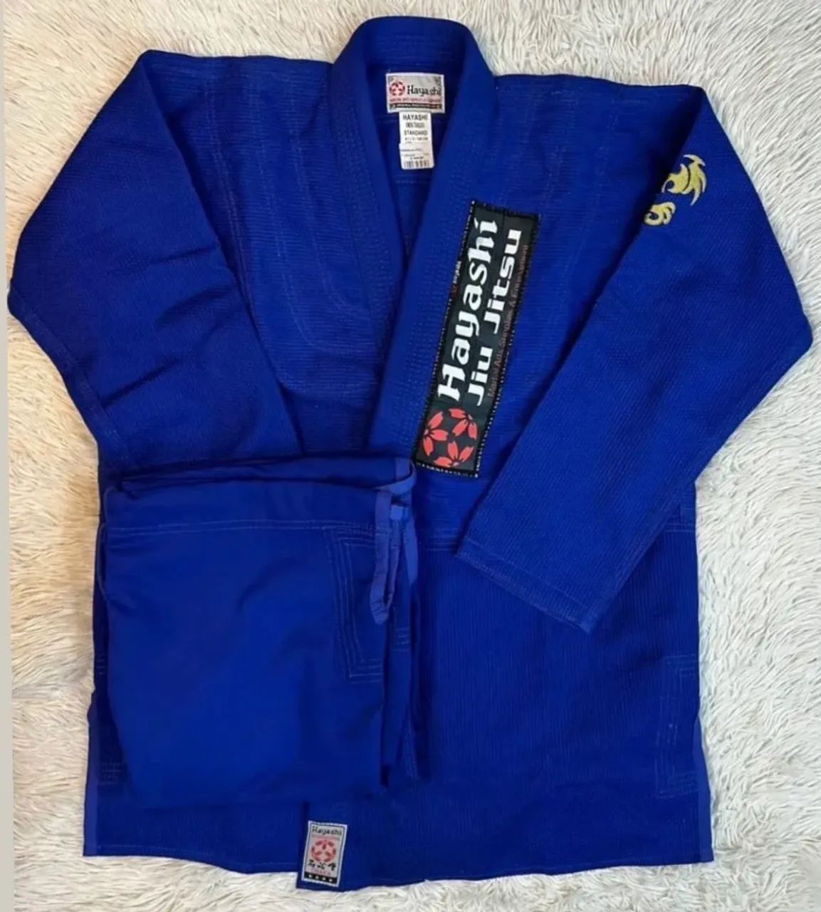 Kimono Trançado Grosso Hayashi com Faixa branca de brinde - Foto 2