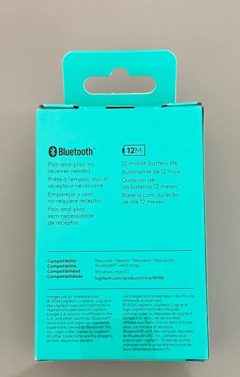 Mouse Bluetooth Logitech M196 - LACRADO - R$49,90 - Foto 2