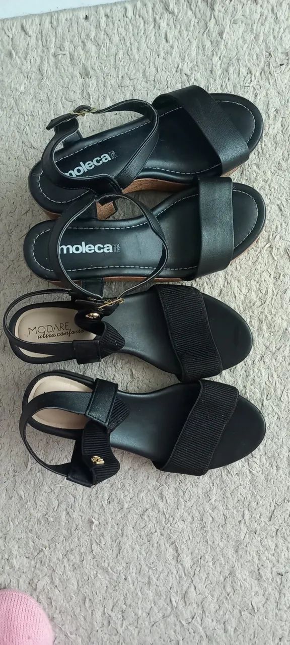 Sandálias MODARE E MOLECA tam 34 