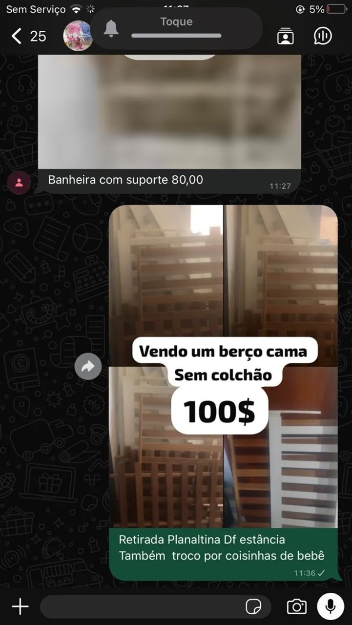 Vendo esse berço cama