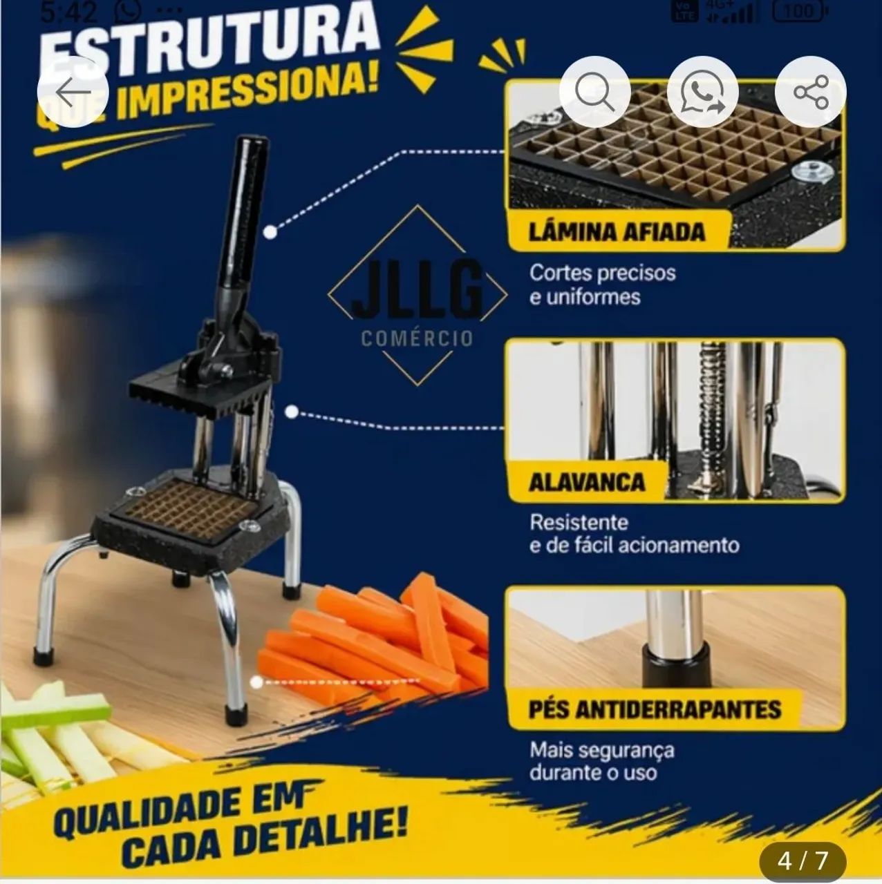 CORTADOR DE BATATA NOVO - Foto 2