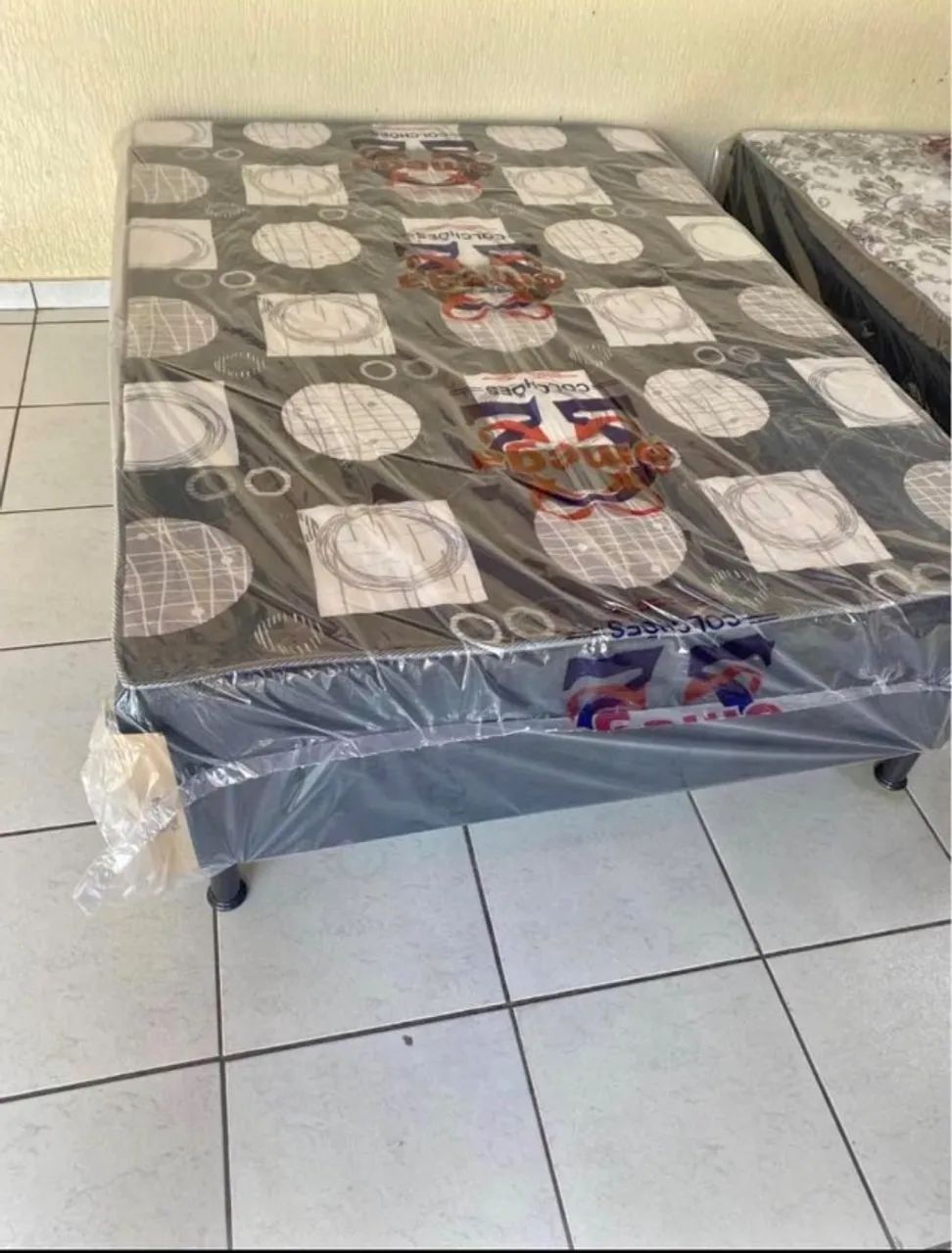 Cama box com molas hoje 