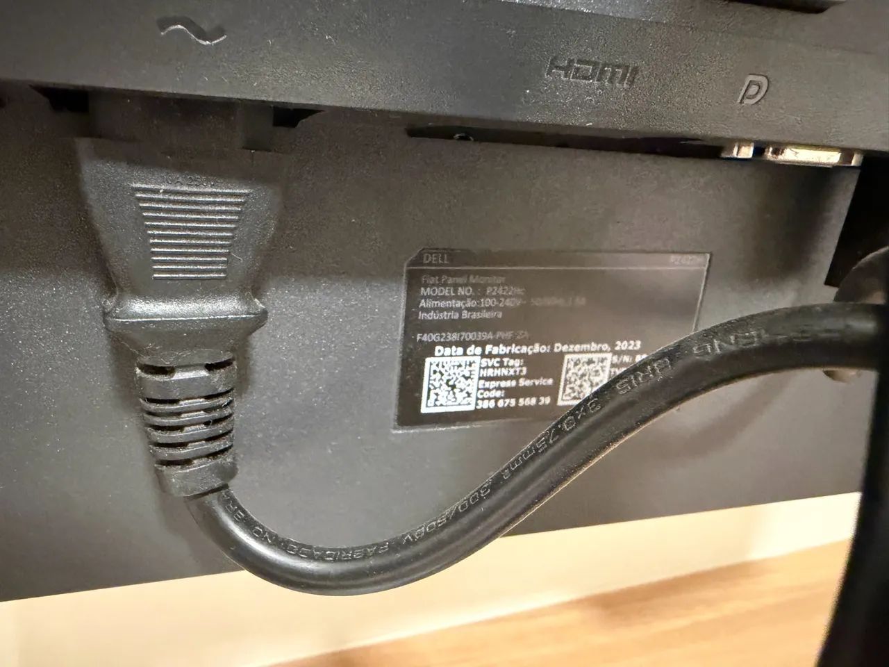 Monitor profissional Dell P2422HC - Foto 4