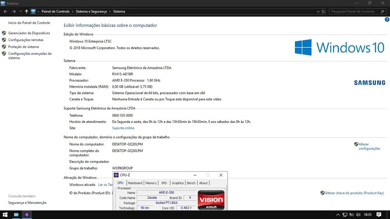 Notebook Samsung RV415 4GB 120GB SSD - Foto 3