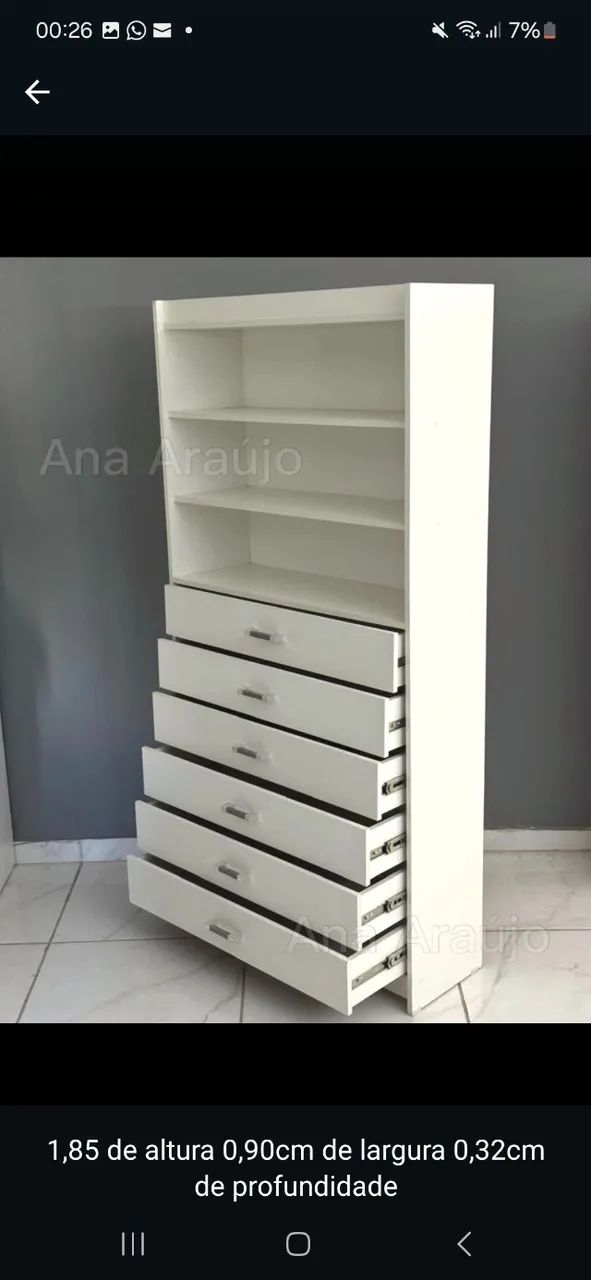 Gaveteiro com gavetas  - Foto 2