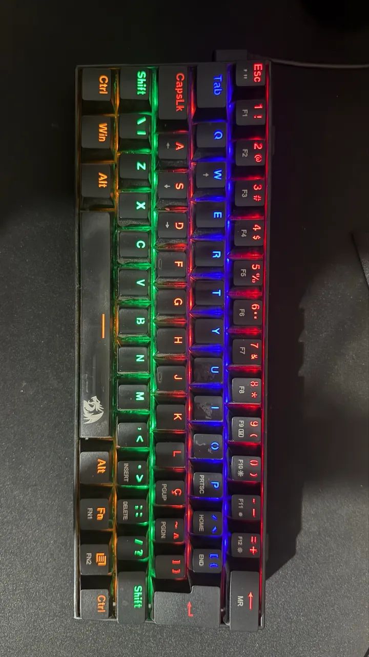 Teclado mecânico red dragon 