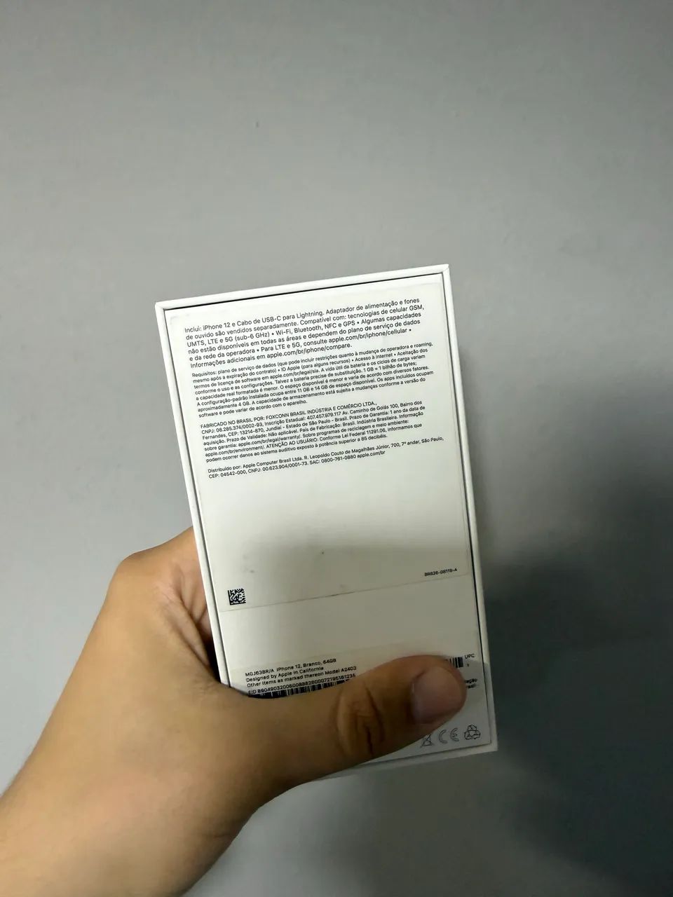 Caixa de iPhone 12 64GB Branco  - Foto 4