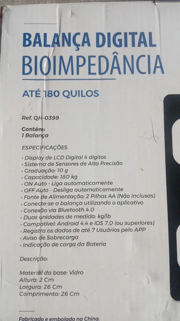 Balança Digital Bioimpendancia