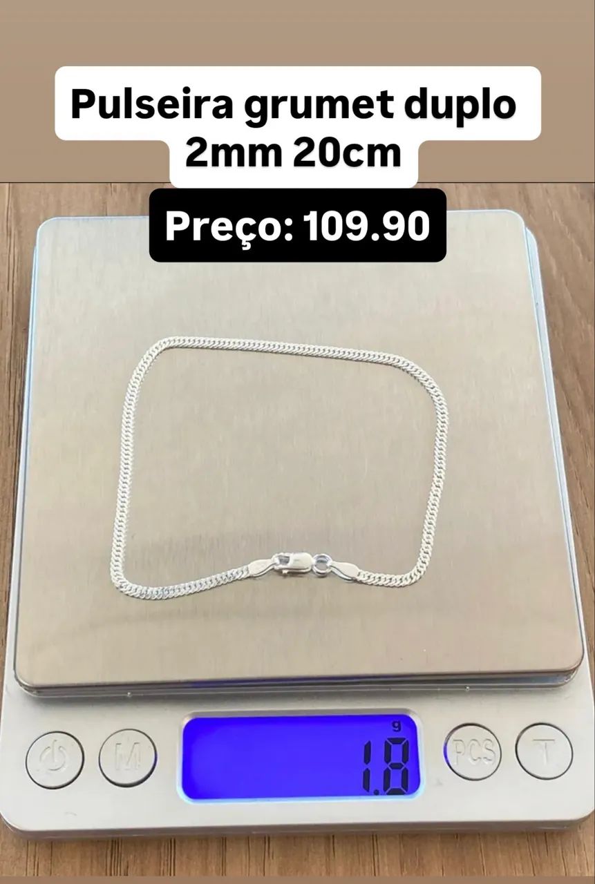 Pulseira grumet 2mm