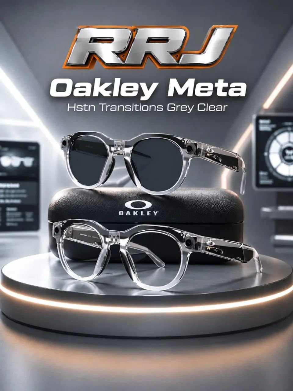 Oakley Meta Hstn Transitions Grey Clear