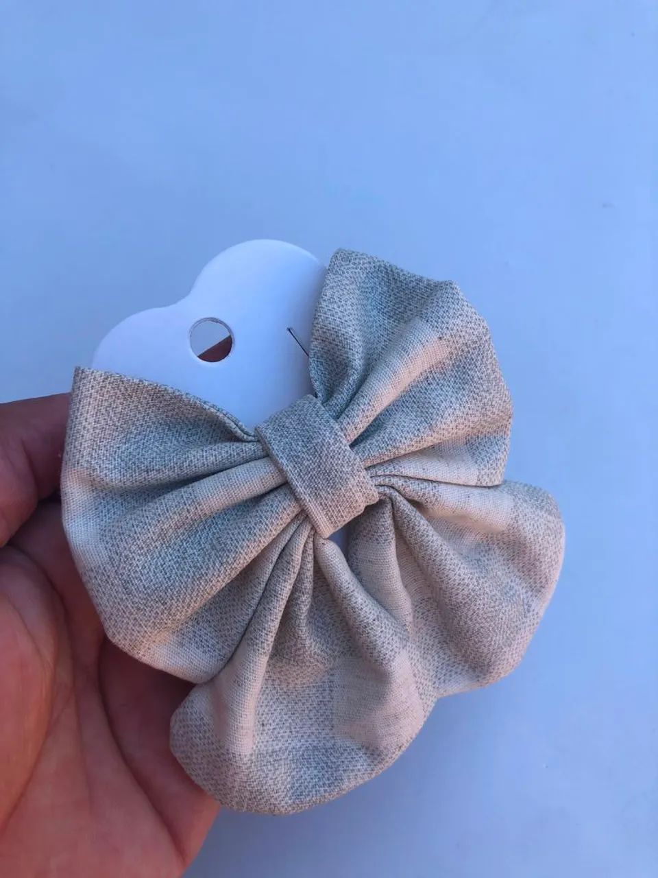 Laço para cabelo de Linho - Foto 2