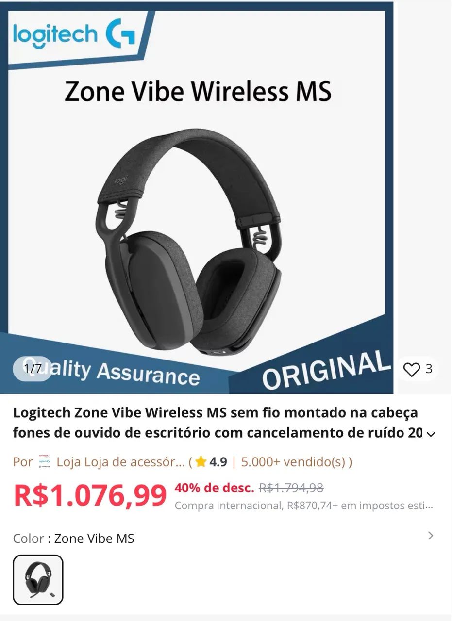 Fone logitech zone vibe 100 - Foto 3