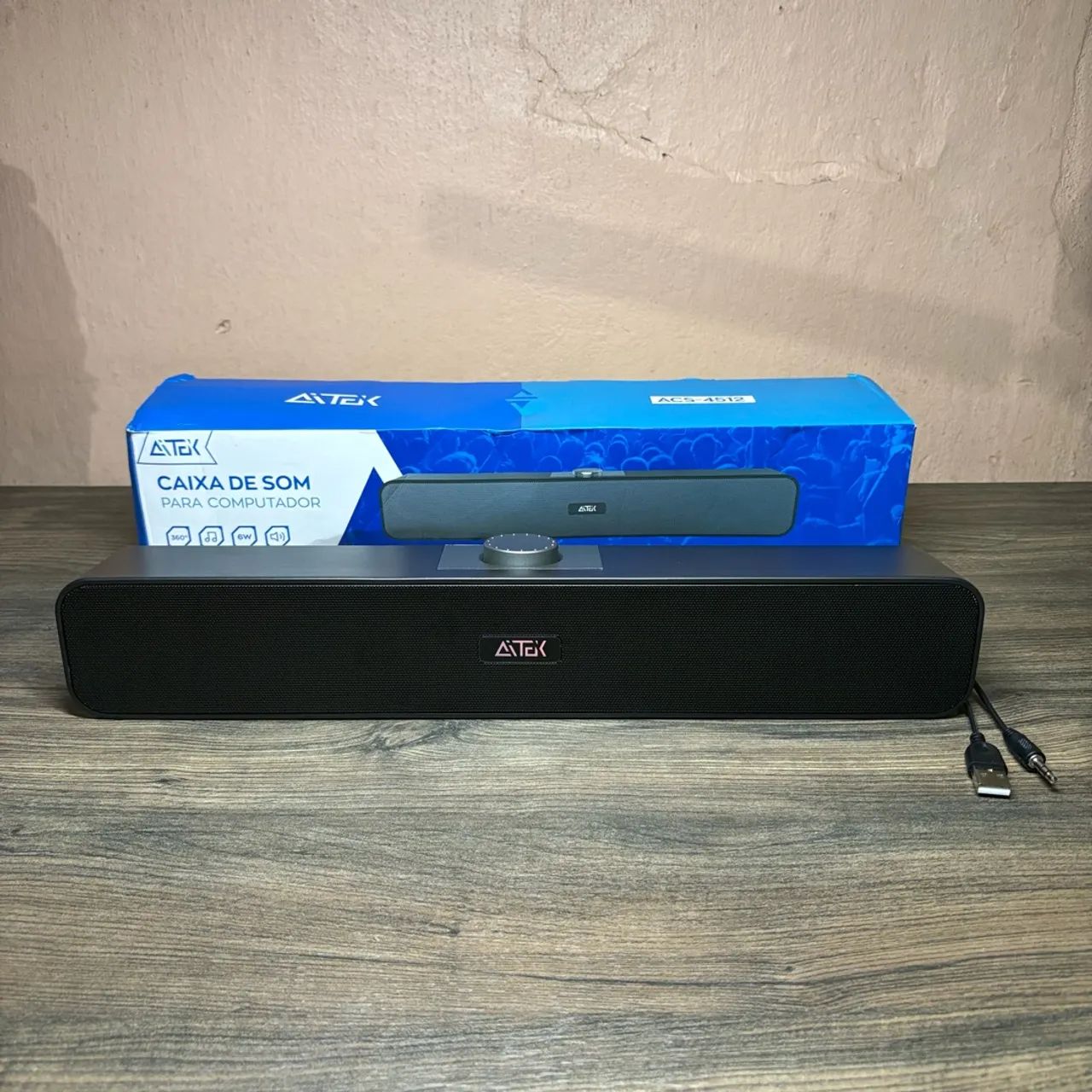 Caixa de Som USB para Computador - NOVA