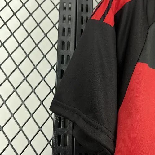 Camisa Flamengo Adidas Preta e Vermelha - Nova - Foto 4