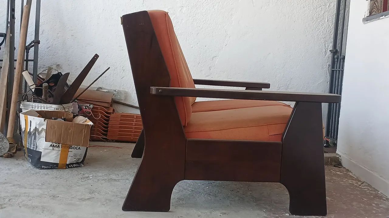 Sofa de madeira maciça  - Foto 3