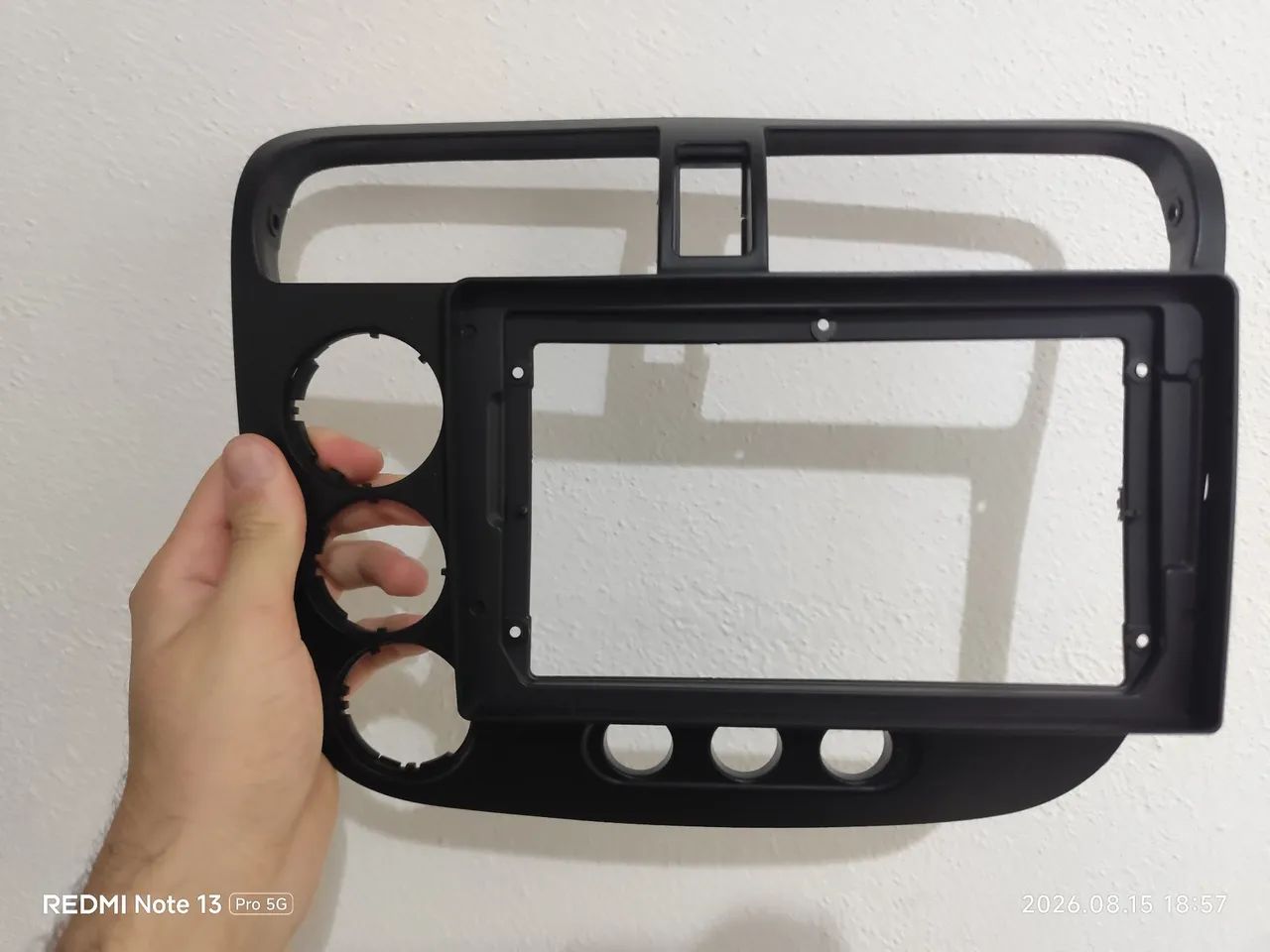 Moldura Multimedia 9 P Nav Pro Civic G7 2001 a 2006 - Foto 2