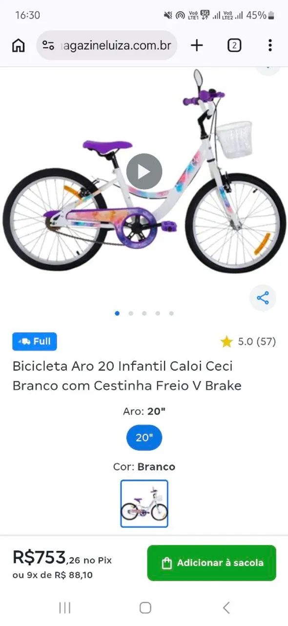 Bicicleta aro 20 caloi ceci - Foto 5
