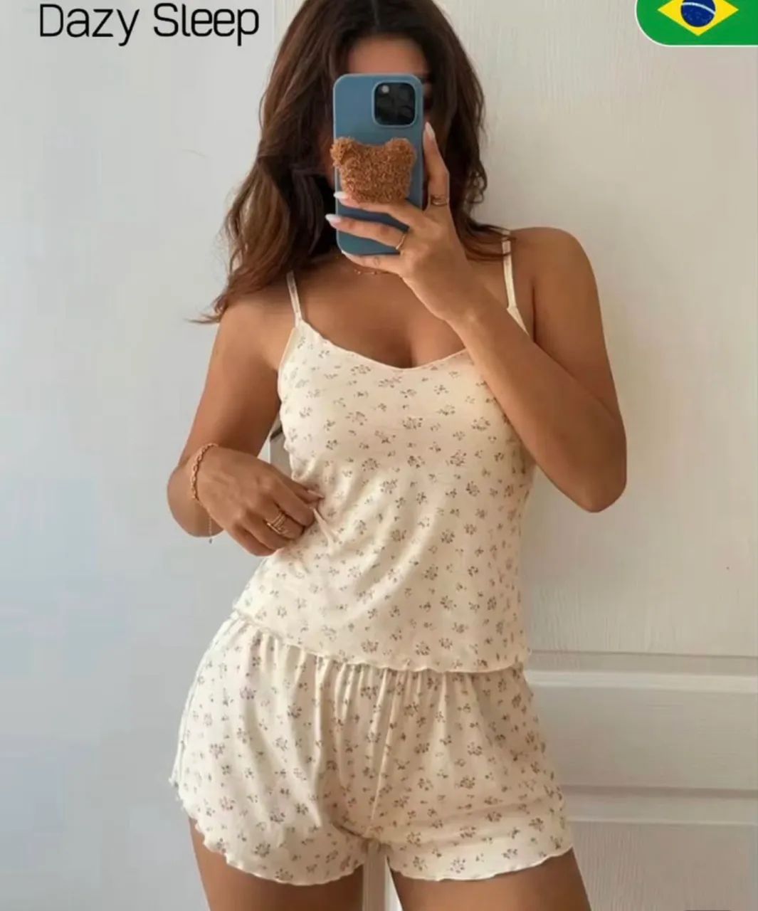 Pijama ShortDoll Shein NOVO TAM M/G  - Foto 2