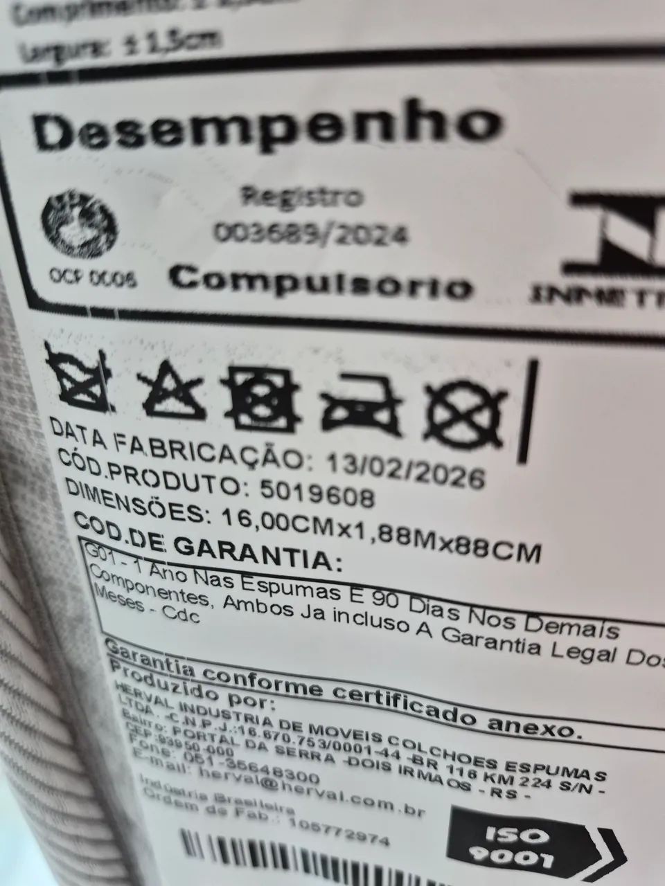 Colchão de solteiro D23 Herval nunca usado - Foto 4