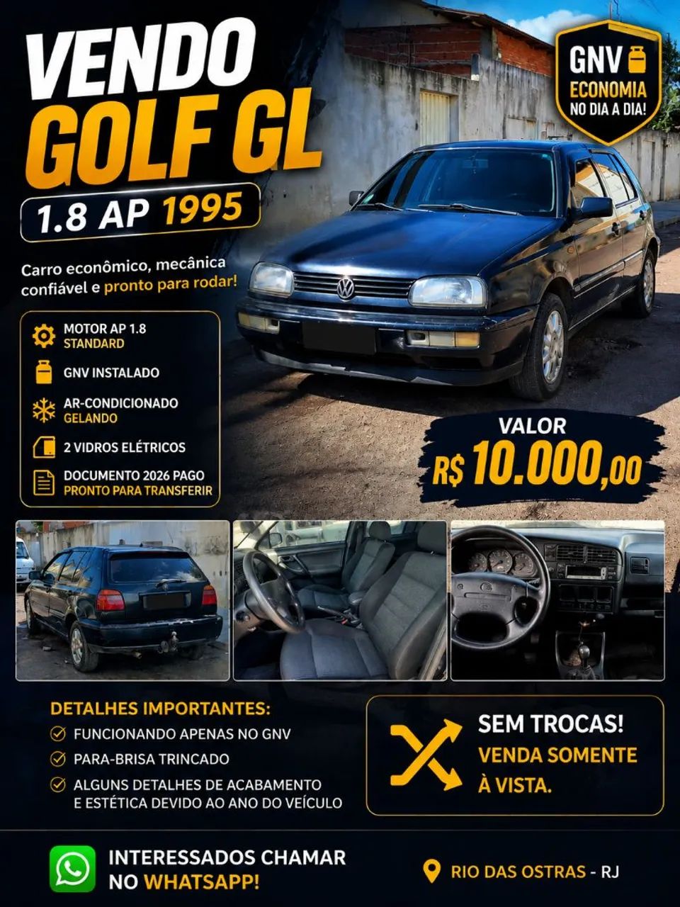 Volkswagen Golf Golf GL 1.8/ 2.0i 4p 1995