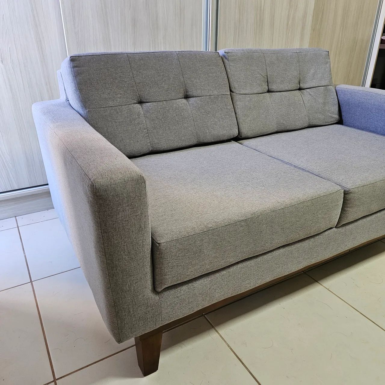 Sofá Living Cinza - 2 Lugares - Foto 3