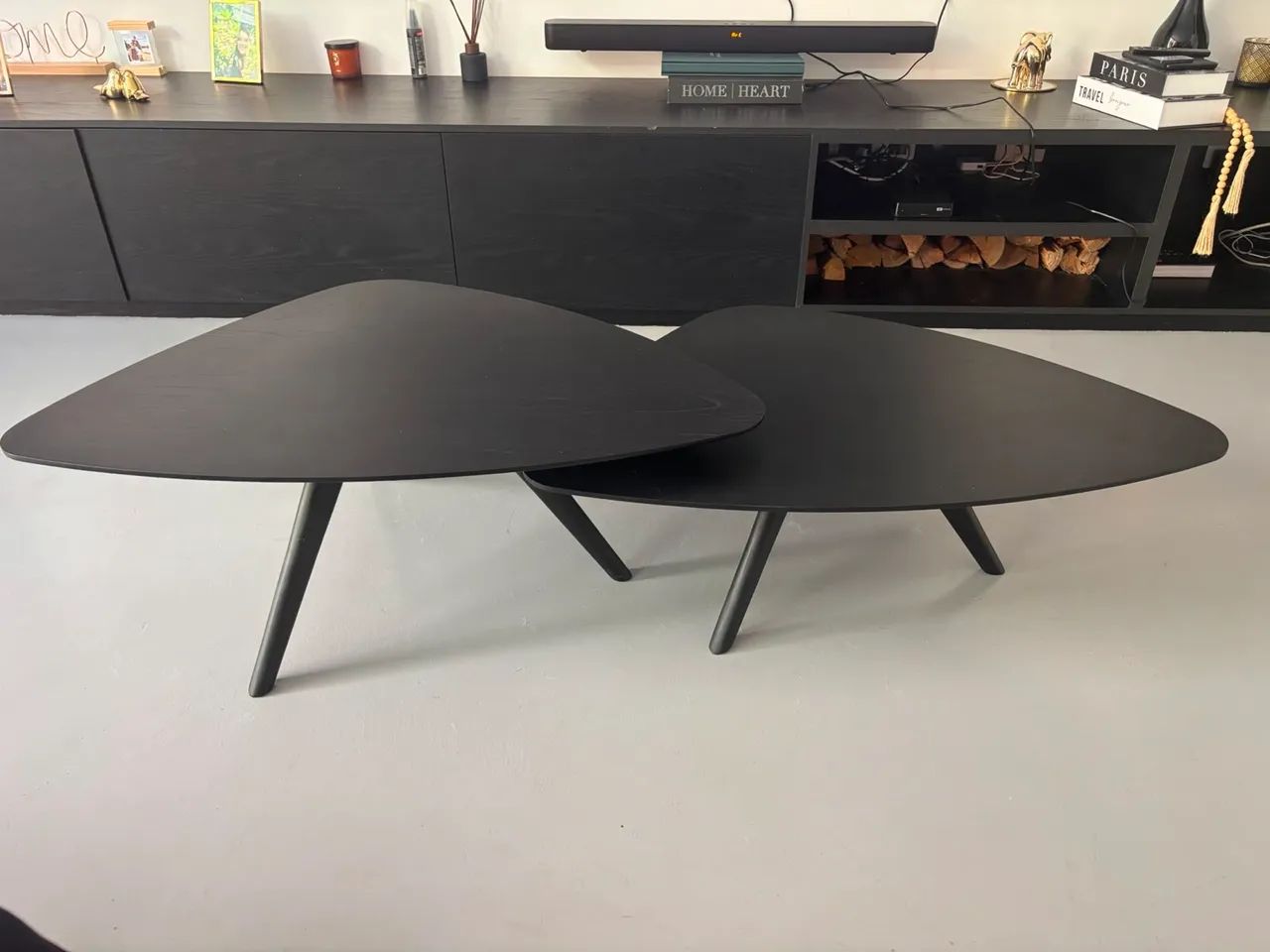 Conjunto de Mesa de Centro - Preta - Foto 4
