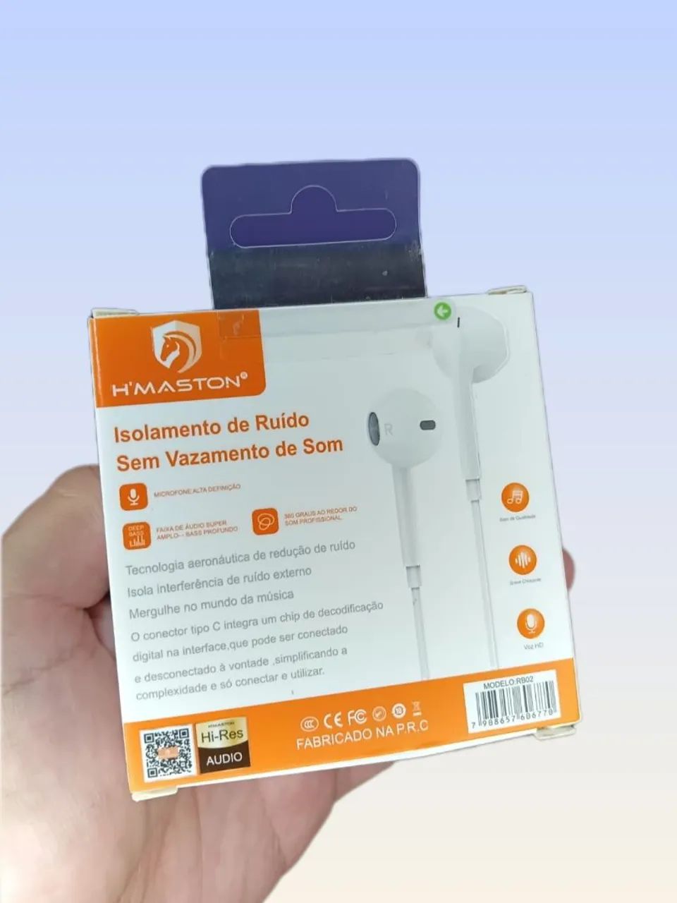 Fone Bluetooth Tipo-C H?Maston RB02 - Foto 3