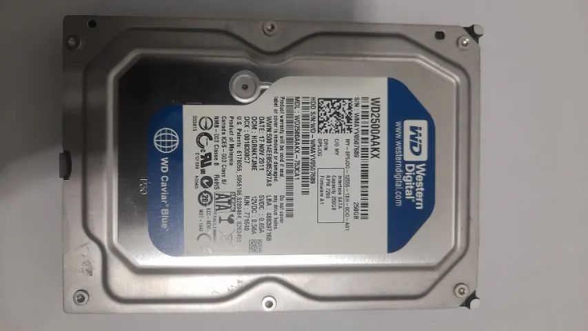 HD 250GB - WESTERN DIGITAL - WINDOWS 8
