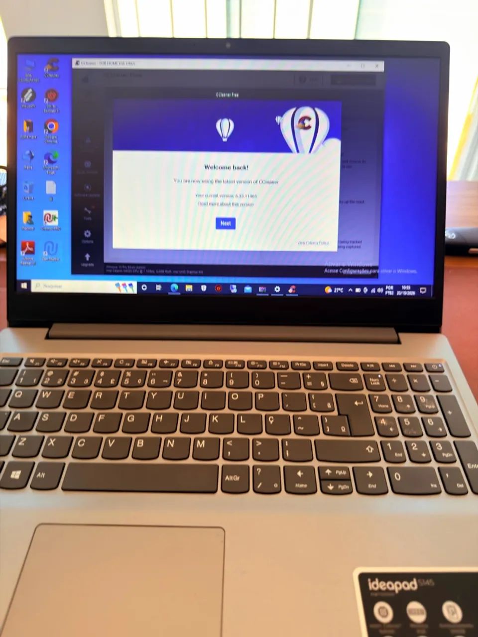 Notebook Ideapad s145 com 8gb ram + SSD