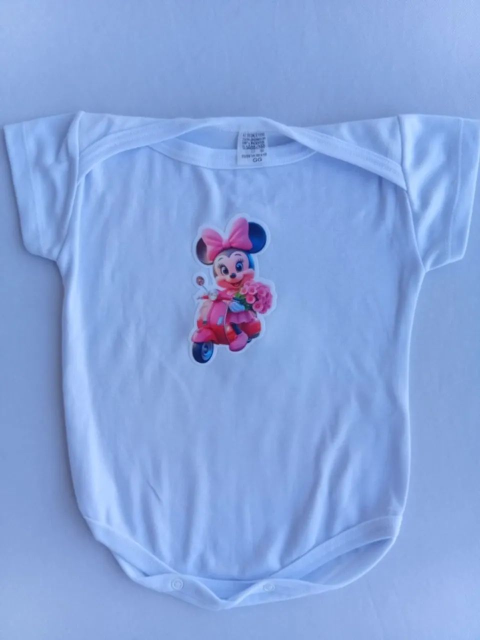 Bory infantil branco tamanho GG Algodão - Foto 2