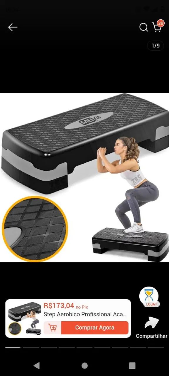 Step profissional para treino, novo.
