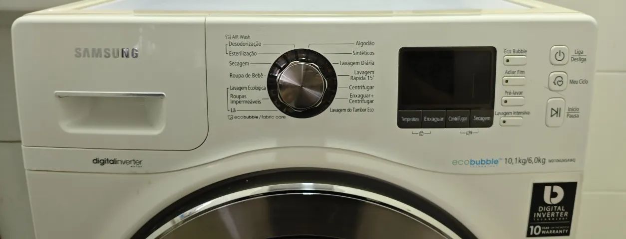 Lava e Seca Samsung 10,1kg Digital Inverter Eco Bubble - Foto 3