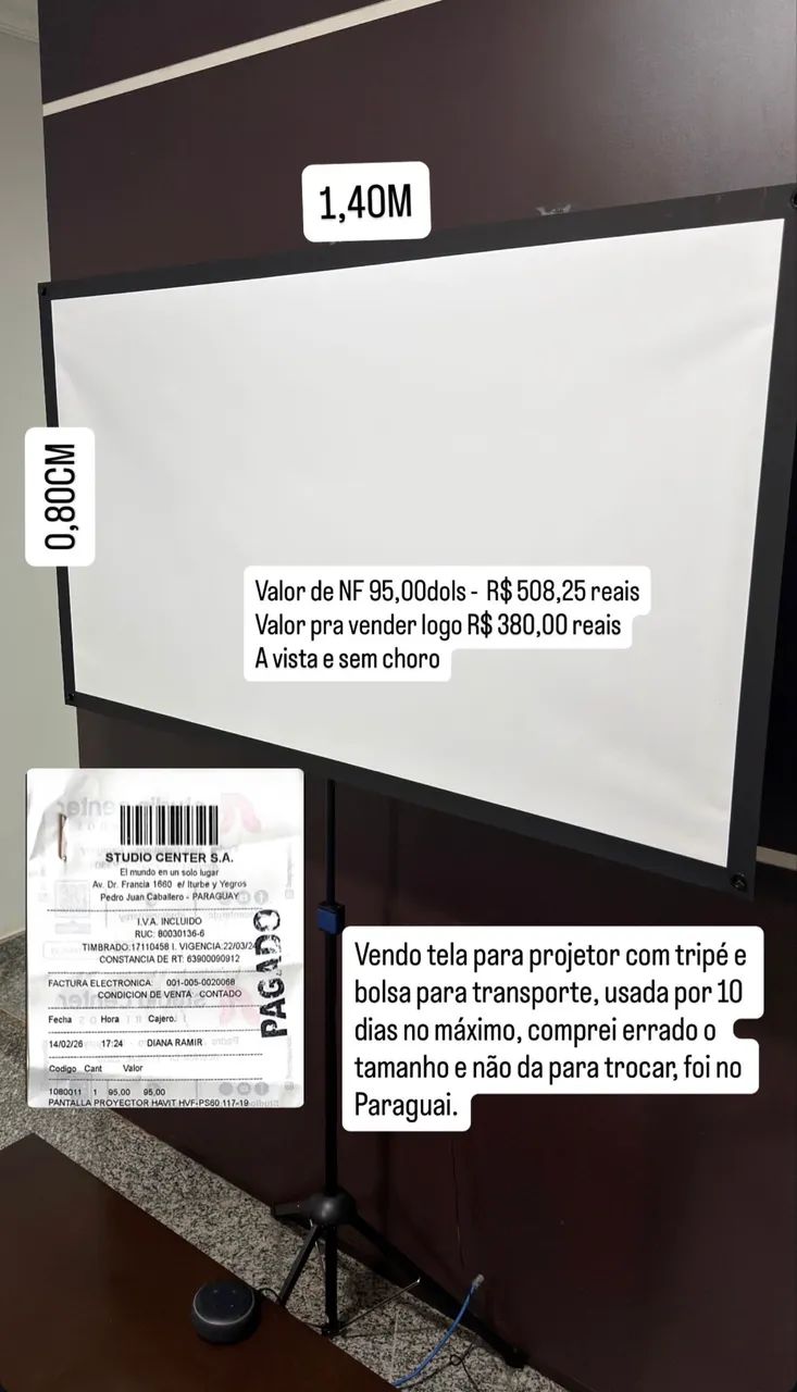 TELA PARA PROJETOR - Foto 3