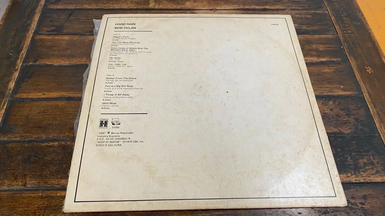 Lp Bob Dylan Hard Rain - Foto 3