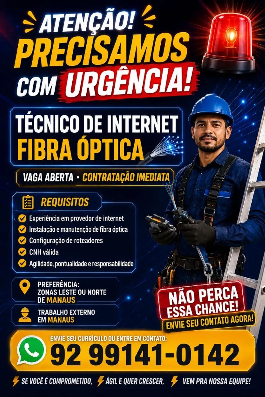 Vaga para tecnico 