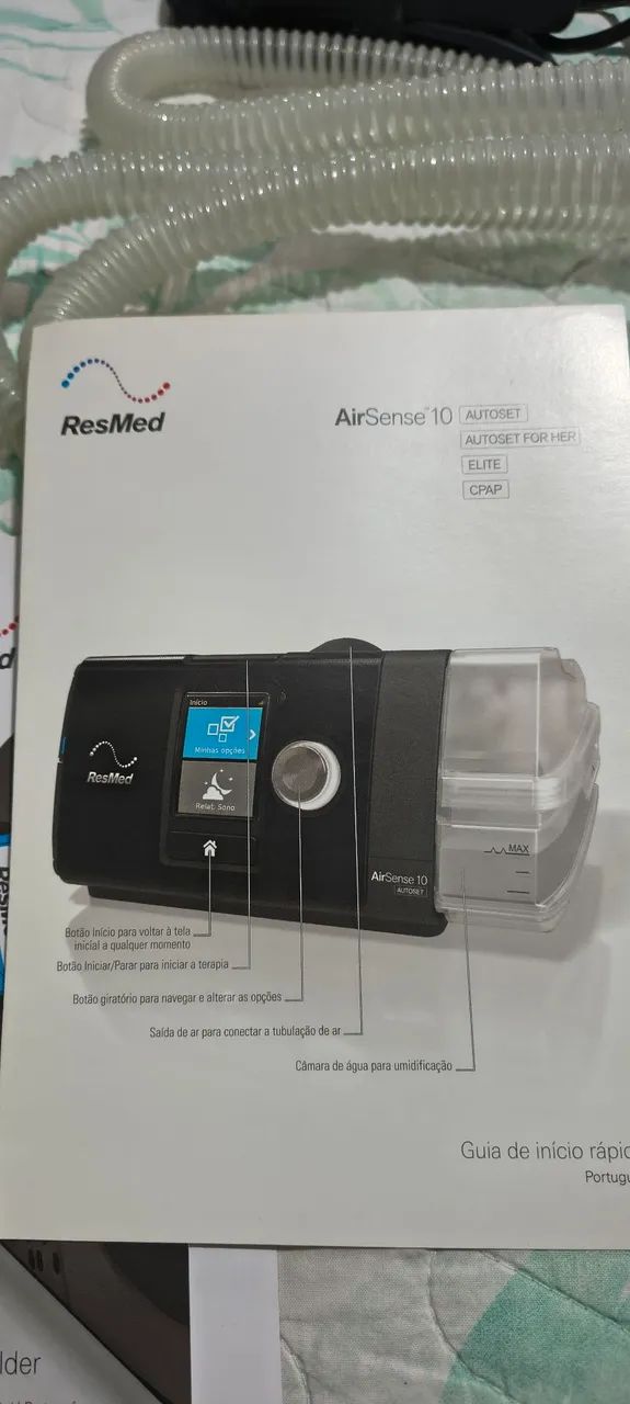 Cpap airsense 10 com umidificador RESMED - Foto 5