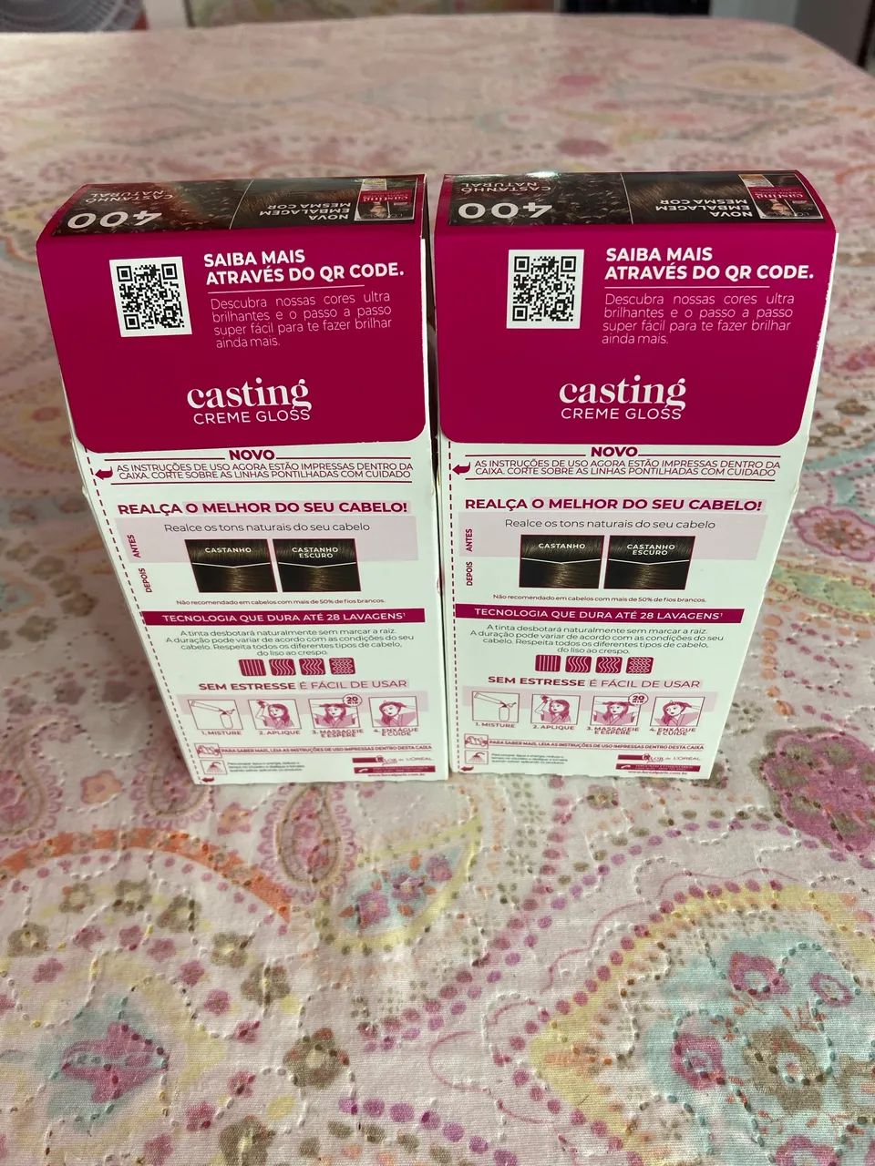 Kit de tinta castanho natural casting creme gloss - Foto 2