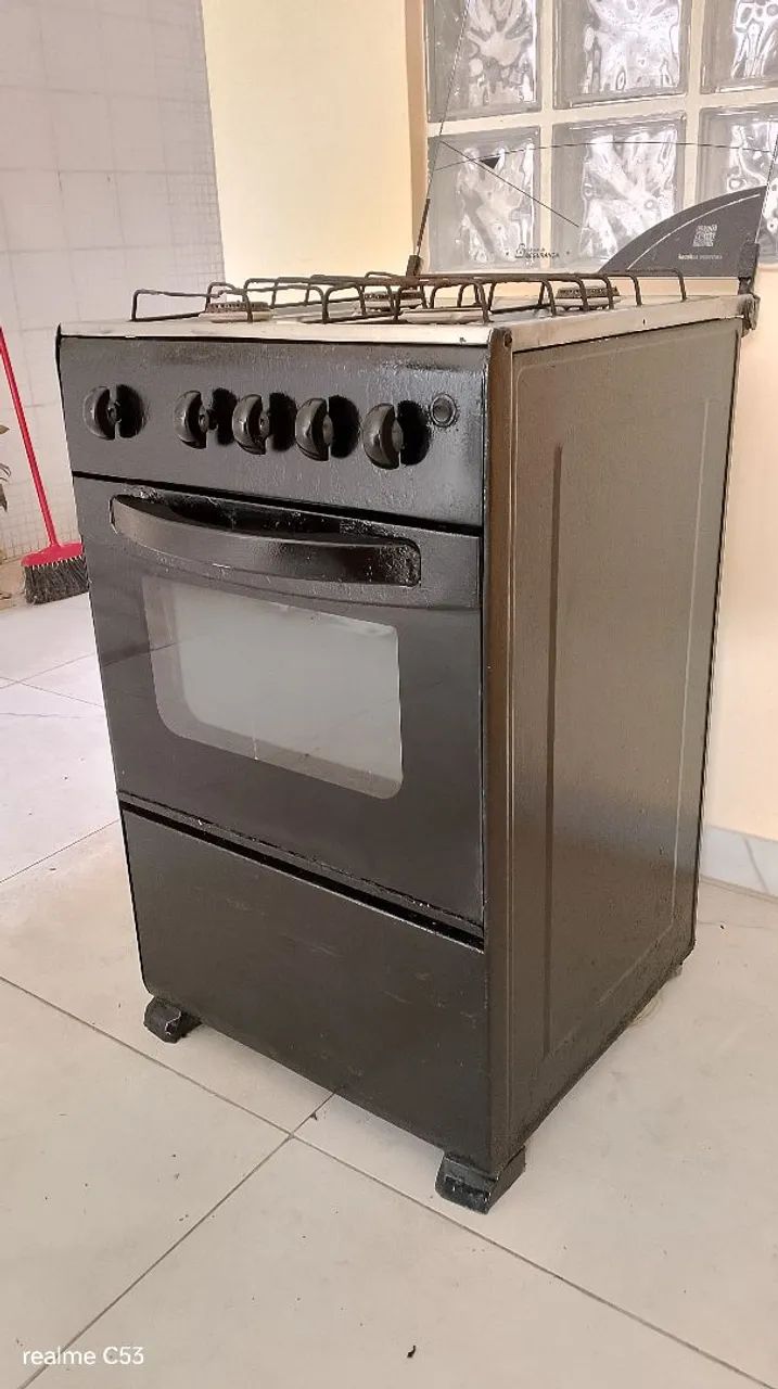 Fogão 4 bocas funcionando perfeitamente entrega grátis são Luís  - Foto 4
