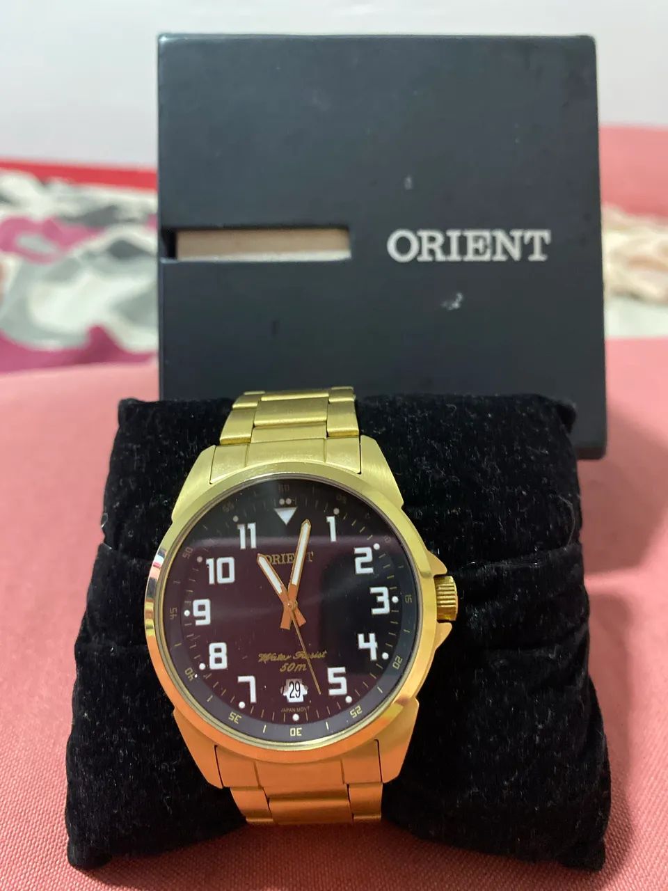 Relógio Orient Masculino Original Dourado - Caixa Original