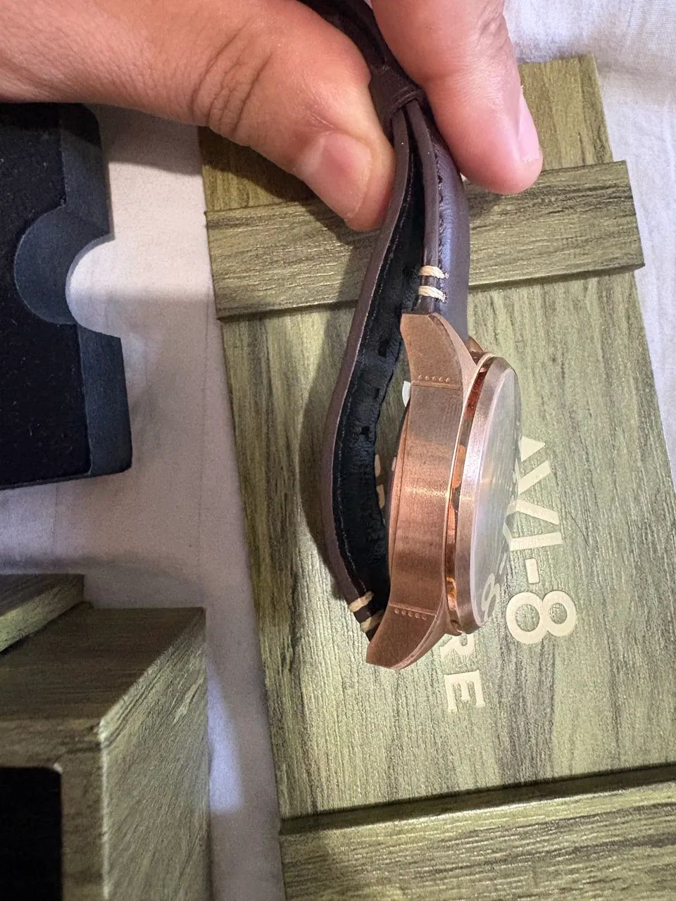 Relógio automático AVI 8 Spitfire Bronze  - Foto 3