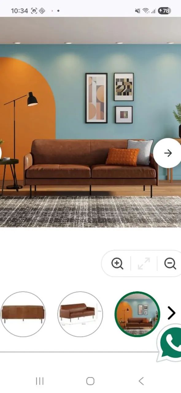 Sofá couro - Foto 5