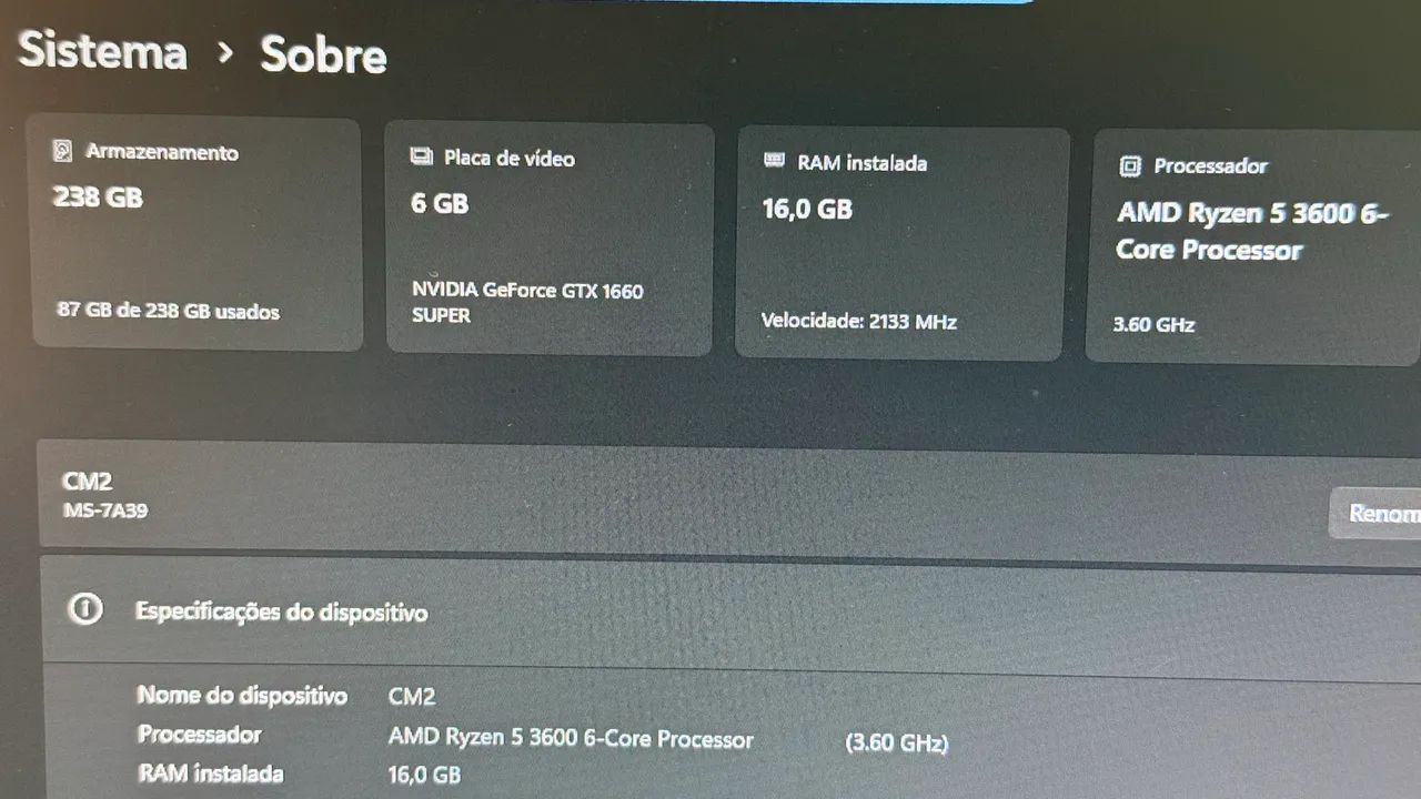 Computador gamer GeForce gtx 1660 super - Foto 4