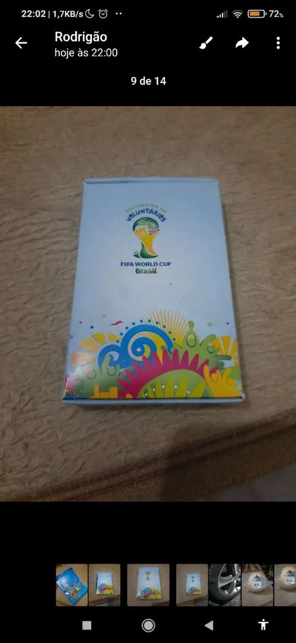 MEDALHA E BOTONS DA COPA DO MUNDO BRASIL 2014 TUDO ZERO NA EMBALAGEM  - Foto 2
