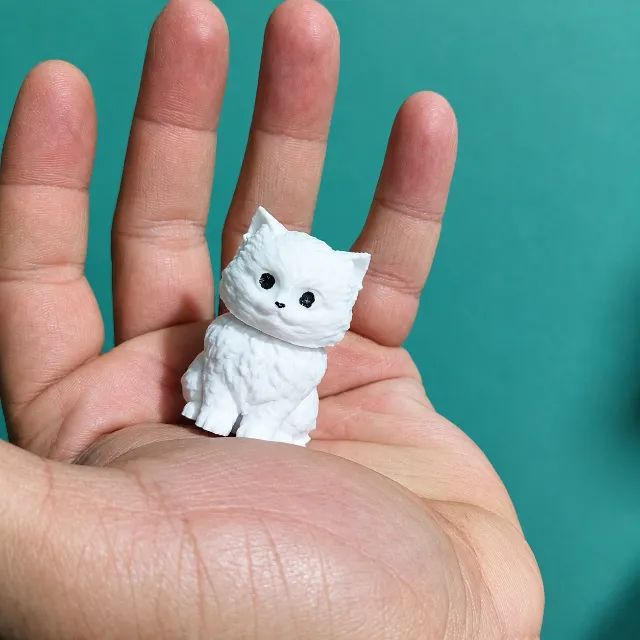 Chaveiro Colecionável Gato na Mochila Impresso em 3D - Foto 4