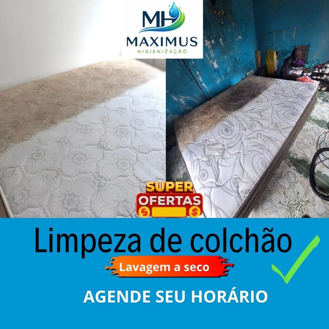 Limpeza e higienenizaçâo De colchão 