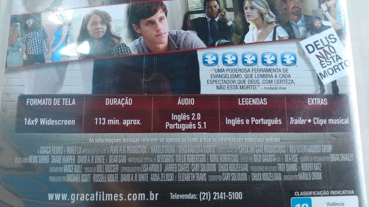DVD original Deus não está morto ótimo estado.  - Foto 5