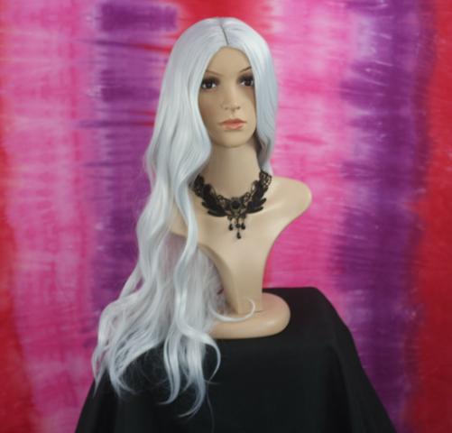 Peruca Wig Fibra Orgânica Branca